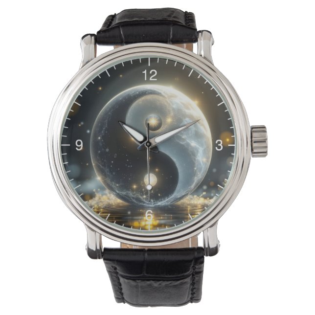 Modern Zen Yin and Yang vibes  Armbandsur (Framsida)