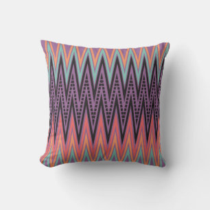 Modern Zig Zag 2in1 Färg Aztec Chevron Cushion Kudde
