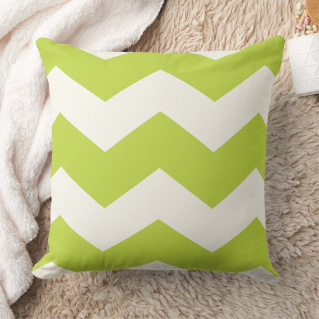 Modern Zig Zag Chevron Mönster Design Pillow Kudde (Filt)