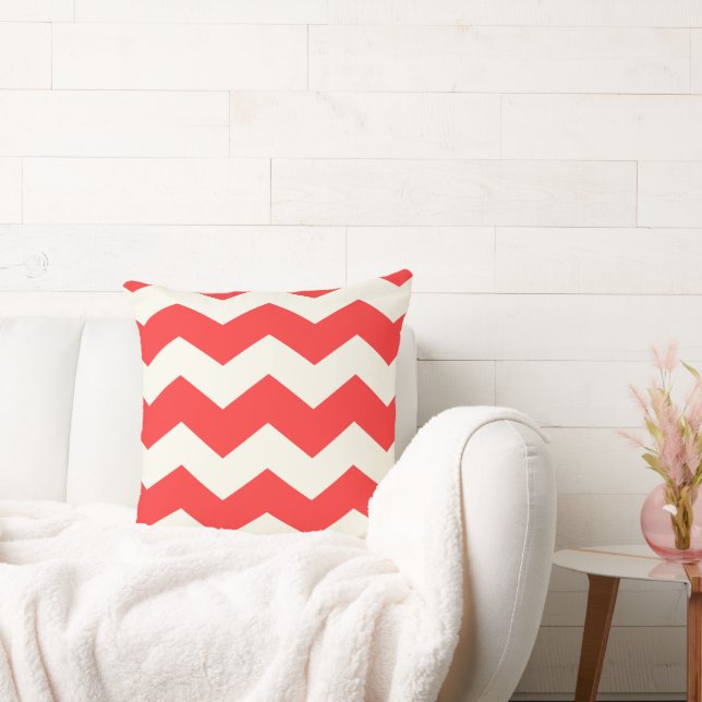 Modern Zig Zag Chevron Mönster Design Pillow Kudde (Soffa)