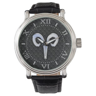 Modern Zodiac för kromnågot liknandevädur Armbandsur