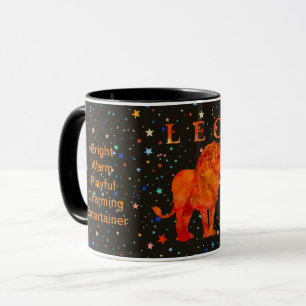 Modern zodiac Leo personlig traits Mugg