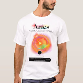 Modern Zodiac Sign ARIES-offert | Inslag Fire T Shirt
