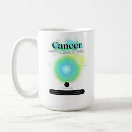 Modern Zodiac Sign Cancer Quote Vatten Inslag Kaffemugg