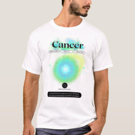 Modern Zodiac Sign Cancer Quote Vatten Inslag T Shirt