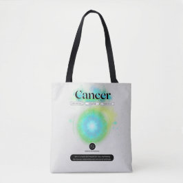 Modern Zodiac Sign Cancer Quote Vatten Inslag Tygkasse