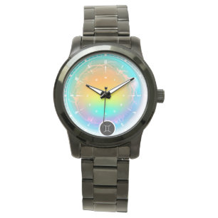 Modern Zodiac Sign Gemini Citote Luft Inslag Armbandsur