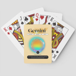 Modern Zodiac Sign Gemini Citote Luft Inslag Casinokort