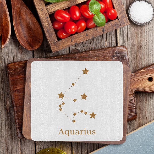 Modern Zodiac Sign Guld Aquarius | INSLAG LUFT (Skapare uppladdad)