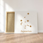 Modern Zodiac Sign Guld Aquarius | INSLAG LUFT Canvastryck<br><div class="desc">Modern Zodiac Sign Guld Aquarius | INSLAG LUFT</div>
