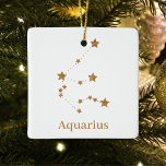 Modern Zodiac Sign Guld Aquarius | INSLAG LUFT Julgransprydnad Keramik<br><div class="desc">Modern Zodiac Sign Guld Aquarius | INSLAG LUFT</div>