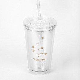 Modern Zodiac Sign Guld Aquarius | INSLAG LUFT Take Away Mugg