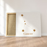 Modern Zodiac Sign Guld Cancer | INSLAG VATTEN Canvastryck<br><div class="desc">Modern Zodiac Sign Guld Cancer | INSLAG VATTEN</div>