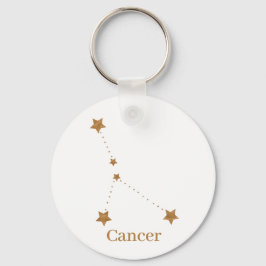 Modern Zodiac Sign Guld Cancer | INSLAG VATTEN Nyckelring