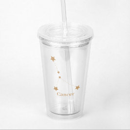 Modern Zodiac Sign Guld Cancer | INSLAG VATTEN Take Away Mugg