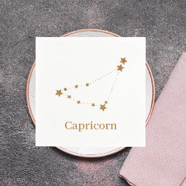 Modern Zodiac Sign Guld Capricorn | INSLAG Pappersservett