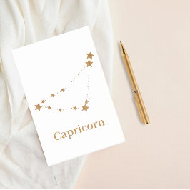 Modern Zodiac Sign Guld Capricorn | INSLAG Post-it Block