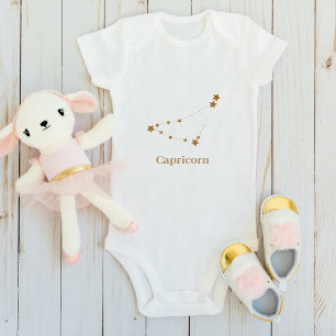 Modern Zodiac Sign Guld Capricorn   INSLAG T Shirt
