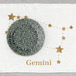 Modern Zodiac Sign Guld Gemini | INSLAG LUFT Kökshandduk<br><div class="desc">Modern Zodiac Sign Guld Gemini | INSLAG LUFT</div>