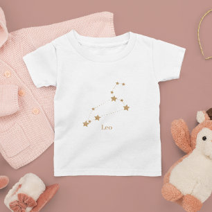 Modern Zodiac Sign Guld Leo   Inslag Fire T Shirt