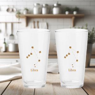 Modern Zodiac Sign Guld Libra   INSLAG LUFT Glaskopp