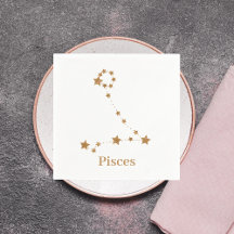 Modern Zodiac Sign Guld Pisces | INSLAG VATTEN