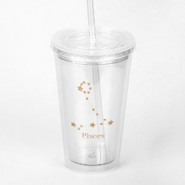 Modern Zodiac Sign Guld Pisces | INSLAG VATTEN Take Away Mugg