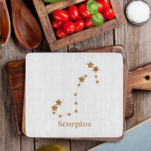 Modern Zodiac Sign Guld Scorpius INSLAG VATTEN