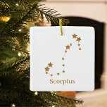 Modern Zodiac Sign Guld Scorpius | INSLAG VATTEN Julgransprydnad Keramik<br><div class="desc">Modern Zodiac Sign Guld Scorpius | INSLAG VATTEN</div>