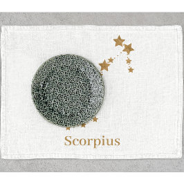 Modern Zodiac Sign Guld Scorpius | INSLAG VATTEN Kökshandduk