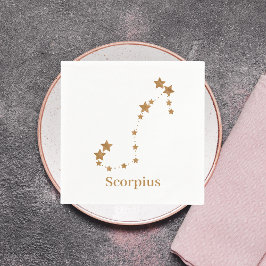 Modern Zodiac Sign Guld Scorpius | INSLAG VATTEN Pappersservett