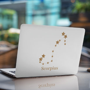 Modern Zodiac Sign Guld Taurus   INSLAG HP Laptopskin