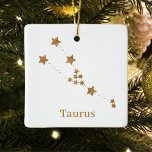 Modern Zodiac Sign Guld Taurus | INSLAG Julgransprydnad Keramik<br><div class="desc">Modern Zodiac Sign Guld Taurus | INSLAG</div>