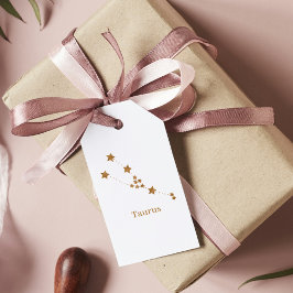 Modern Zodiac Sign Guld Taurus | INSLAG Presentetikett