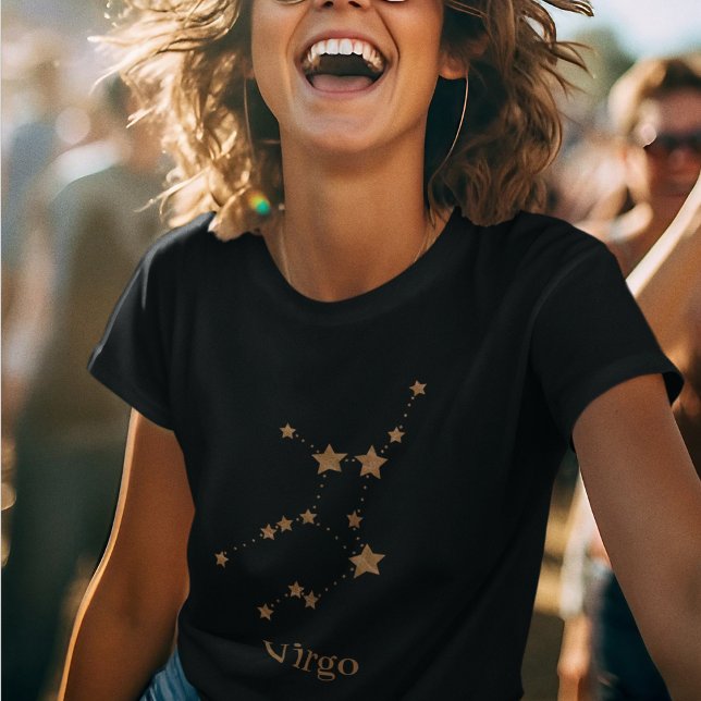 Modern Zodiac Sign Guld Våg | INSLAG T Shirt (Skapare uppladdad)