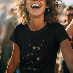 Modern Zodiac Sign Guld Våg   INSLAG T Shirt