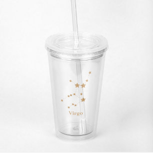 Modern Zodiac Sign Guld Våg INSLAG Take Away Mugg