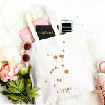 Modern Zodiac Sign Guld Våg | Inslag Tygkasse<br><div class="desc">Modern Zodiac Sign Guld Våg | Inslag</div>