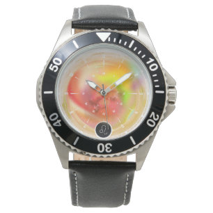 Modern Zodiac Sign Leo-citat Inslag Fire Armbandsur