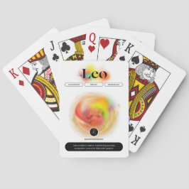 Modern Zodiac Sign Leo-citat | Inslag Fire Casinokort
