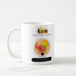 Modern Zodiac Sign Leo-citat | Inslag Fire Kaffemugg