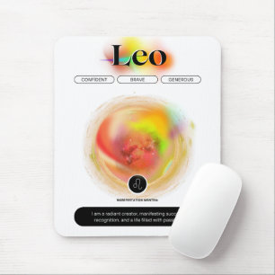 Modern Zodiac Sign Leo-citat Inslag Fire Musmatta