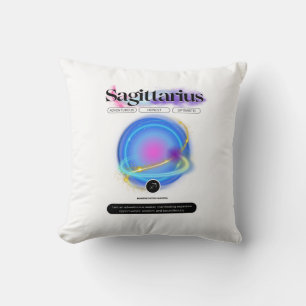 Modern Zodiac Sign Sagittarius Quote Inslag Fire Kudde