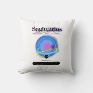 Modern Zodiac Sign Sagittarius Quote Inslag Fire Kudde
