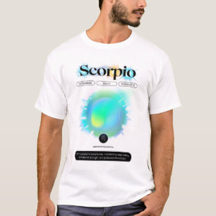 Modern Zodiac Sign Scorpio Quote Vatten Inslag T Shirt