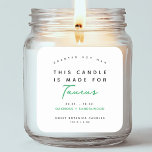 Modern zodiac-skylt Taurus candle-etikett Fyrkantigt Klistermärke<br><div class="desc">Modern zodiac-skylt Taurus candle-etikett</div>