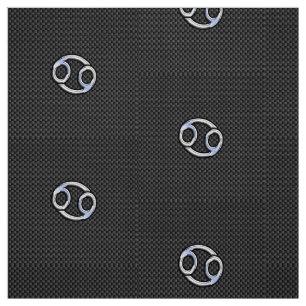 Modern Zodiac-symbol Kolfiberutskrift för cancers Tyg
