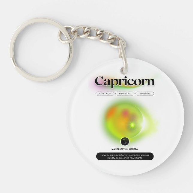 Modern Zodiac-tecken Capricorn-citat jorden Inslag (Framsidan)