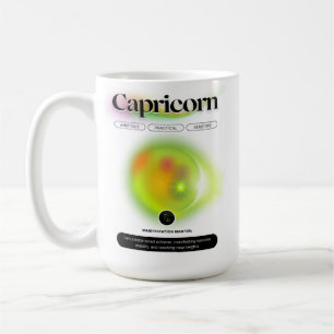 Modern Zodiac-tecken Capricorn-citat jorden Inslag Kaffemugg