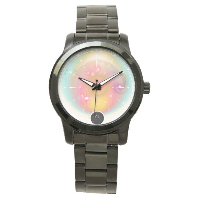 Modern Zodiac-tecken Libra-citat Luft Inslag Armbandsur (Framsida)